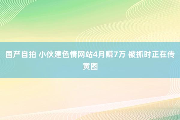 国产自拍 小伙建色情网站4月赚7万 被抓时正在传黄图